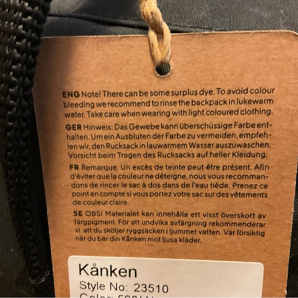 NWT FJALLRAVEN KANKEN Backpack Graphite main image 11